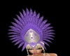 PURPLE SHOWGIRL HEADRESS