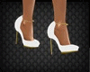 Sofi White Gold Shoes