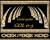 gold spikes 2 dj light