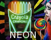 Neon Sign Crayon Rainbow