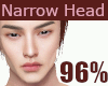 😊96% narrow head