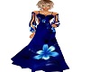 Blue floral Dress