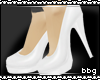 BBG* white patent heels