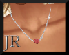 [JR] Ruby Heart Necklace