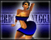 Delilah Blue Fade Dress