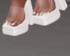 Clear White Sandals
