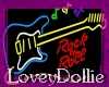 Neon Rock n Roll Guitar