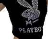 Black Playboy Baby Tee