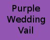 ~K~Purple Wedding Vail
