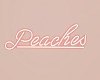peach sign