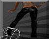 SD Blk Leather Pants PF