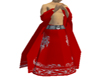 Drow Mage Robe RedSilver