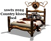 Country kisses bed