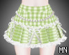Gingham skirt ♡ green