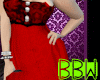 BBW Red Party Dress
