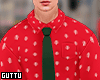 Holiday Buttonup x Tie