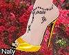 NL Yellow +Tattoo Shoes!