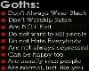 ~VP~ Goth Rules