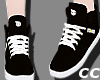 Male-Fem BlK white shoes