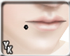 [YK Lip Piercing Black R