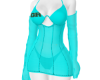 AGR Sheer Dress (Aqua)