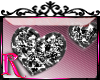 *R* Glitter Hearts Stikr