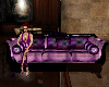 Black and purple sofa