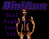 Skull Purple SwimSuit