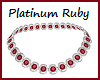 Platinum Ruby Necklace