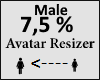 Avatar scaler 7,5% Male