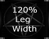 120% Leg Width