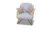 Glam gold chair