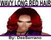 WAVY LONG RED HAIR