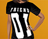Friend 01 Shirt Black (F)
