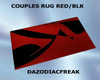 Couples Rug Red/Blk