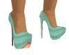 teal pumps