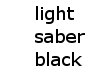 black blade lights saber