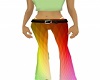 Rainbow Flare Pants