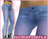 LtBlue/Pink SkinT Jeans