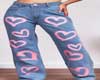 Jeans Heart Love Pink