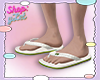 L! White Havaianas (M)