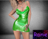 Neon Green Shimmer Dress