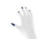 Blue Metallic Nails SL
