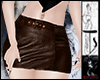 Ts Brown Leather Skirt