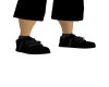 black sneakers