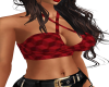 Busty Red & Black Check