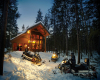 Christmas Cabin Kitchen