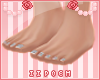 ☆Floral dainty toes