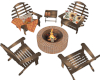 Fall FirePit &  4 Chairs