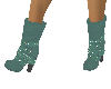 Teal Cute Boots